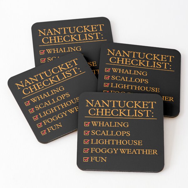 Item preview, Matching Family Nantucket Checklist Massachusetts Vacation design designed and sold by jakehughes2015.