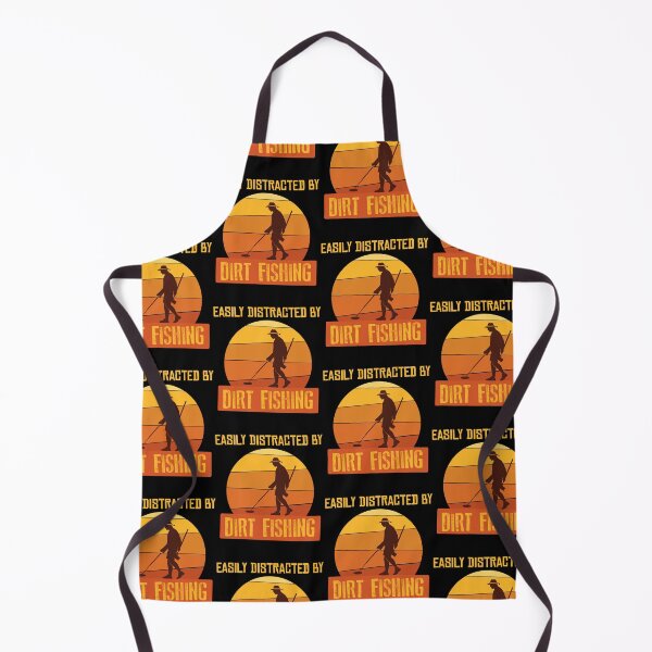Item preview, Easily Distracted By Dirt Fishing Metal Detector print designed and sold by jakehughes2015.