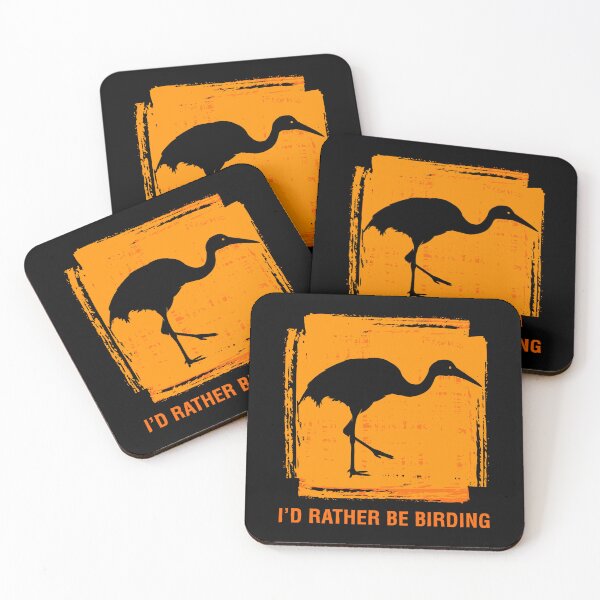 Item preview, Sandhill Crane I’d Rather Be Birding Birdwatcher Bird Lover graphic designed and sold by jakehughes2015.
