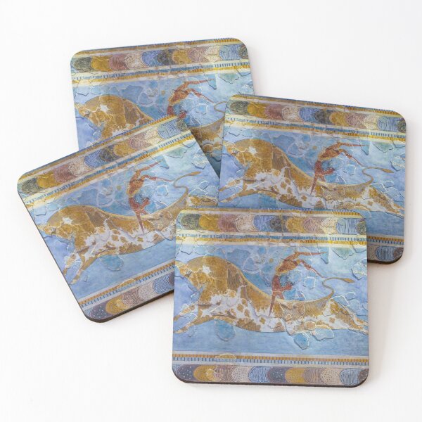 Item preview, Minoan Bull-Leaping Fresco from Knossos Crete  designed and sold by allincrete.