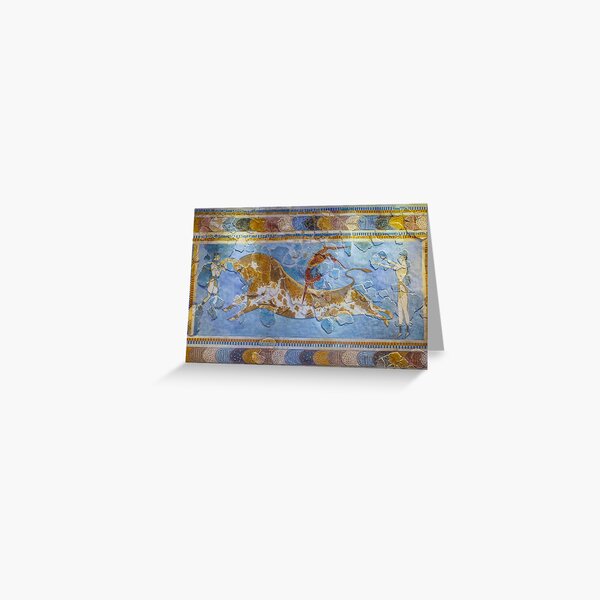 Item preview, Minoan Bull-Leaping Fresco from Knossos Crete  designed and sold by allincrete.
