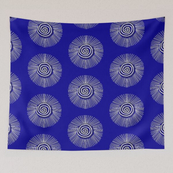 Item preview, Blue spiral and lines print designed and sold by DemonicGloom.