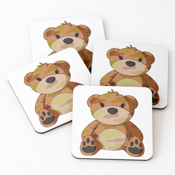 Item preview, Camo Teddy Bear designed and sold by Alisha Ober Designs.