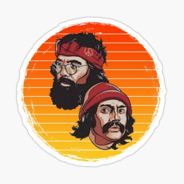 135-H Cheech and Chong Can't We All Embroidered Iron On Patch Herb Green 135-H Cheech and Chong Can't We All Embroidered Iron On Patch Herb Green
