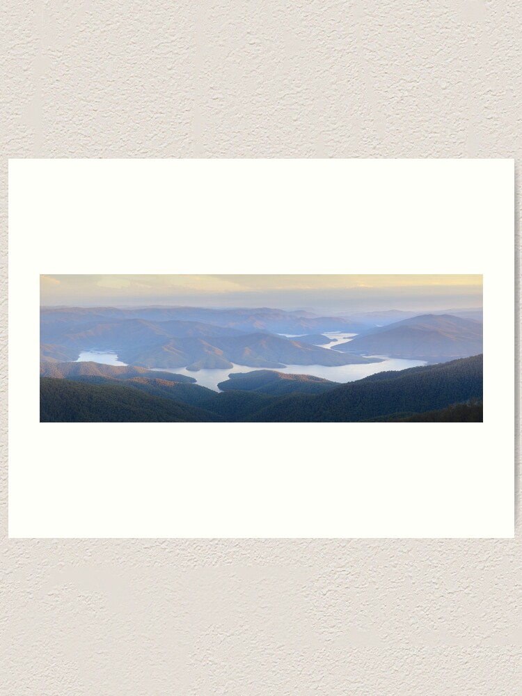 Thumbnail 1 of 3, Art Print, Lake Dartmouth, Mitta Valley, Victoria, Australia designed and sold by Chockstone.