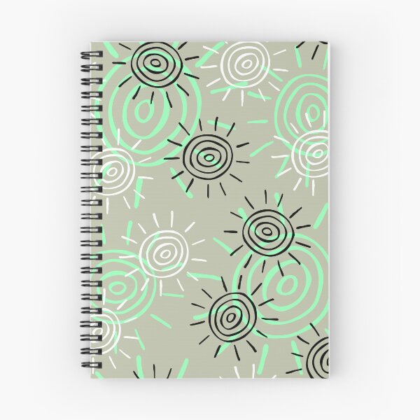 Item preview, Doodle Sun Pattern (Choco Mint) designed and sold by murkyswamp.
