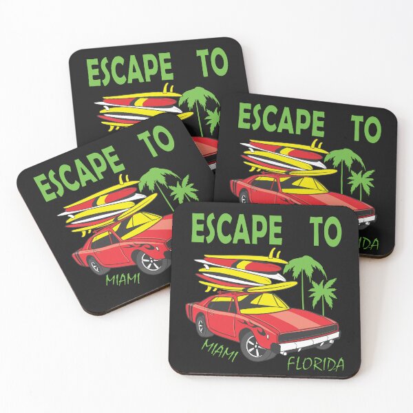 Item preview, Escape To Florida Miami Shirt designed and sold by PuPPuB.