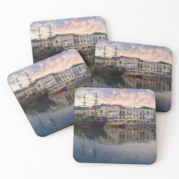 Item preview, CRETE Old Port at sunset Rethymno Greece designed and sold by allincrete.