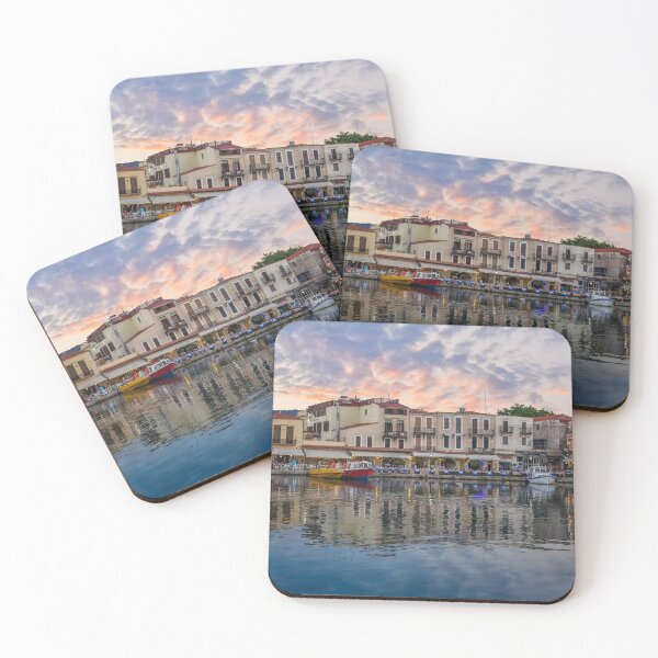 Item preview, CRETE Old Port at sunset Rethymno Greece designed and sold by allincrete.