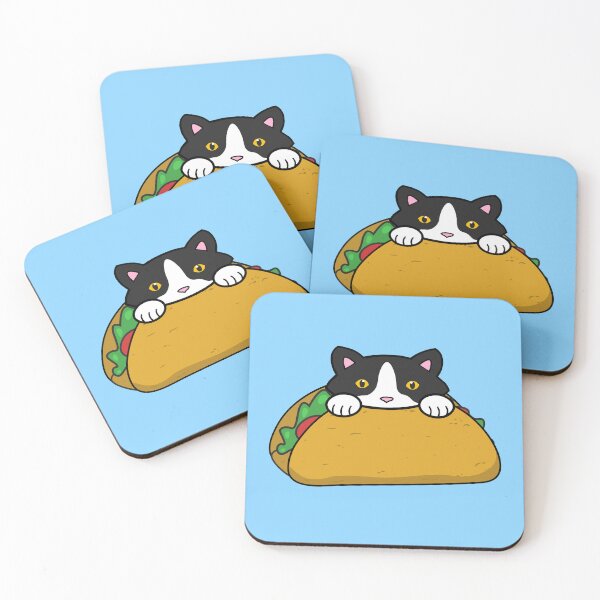 Item preview, Cute Taco Cat Pattern designed and sold by Purr95.