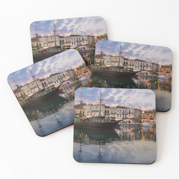 Item preview, CRETE Old Port at sunset Rethymno Greece designed and sold by allincrete.