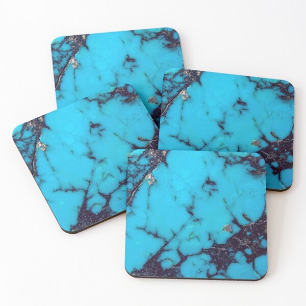 Aperçu de l'œuvre IMPRIMÉ MÉTAL TURQUOISE créée et vendue par Swooncake Press.