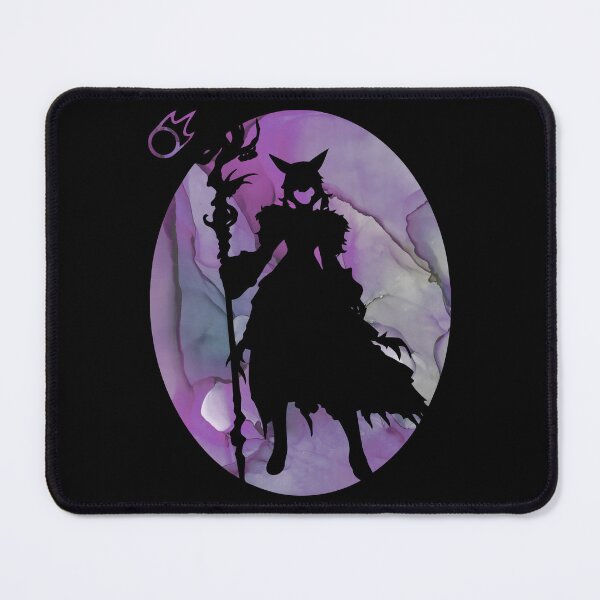 Item preview, FFXIV Y'shtola Black Mage Silhouette designed and sold by GingerCatGifts.