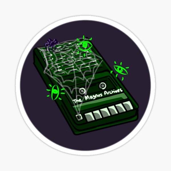 "The Magnus Archives Tape Recorder " Sticker for Sale by beedrawss