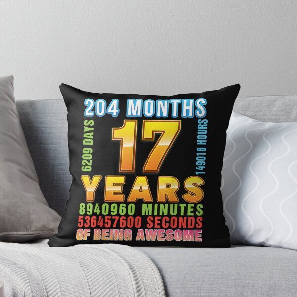 Item preview, 17 Years 204 Months Of Being Awesome 17th Birthday Happy  designed and sold by mchargue12.