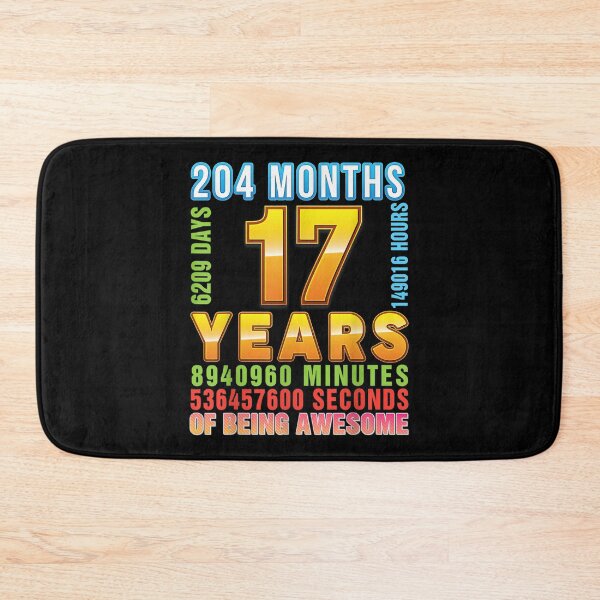 Item preview, 17 Years 204 Months Of Being Awesome 17th Birthday Happy  designed and sold by mchargue12.