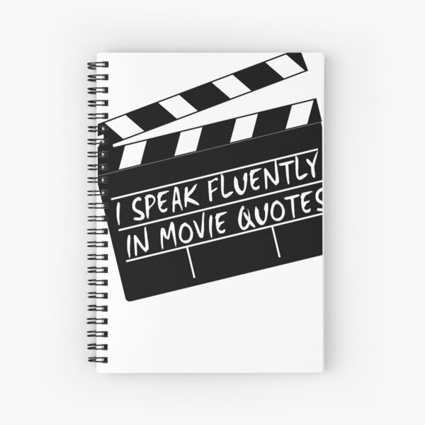 Je parle couramment dans les citations de films Cahier à spirale