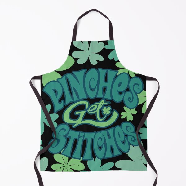 Item preview, Pinches Get Stitches- Funny St Patrick's Day Quote designed and sold by YueHeng Creates ⭐⭐⭐⭐⭐.