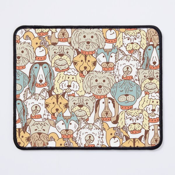 Item preview, colorful dogs seamless pattern designed and sold by mozax.