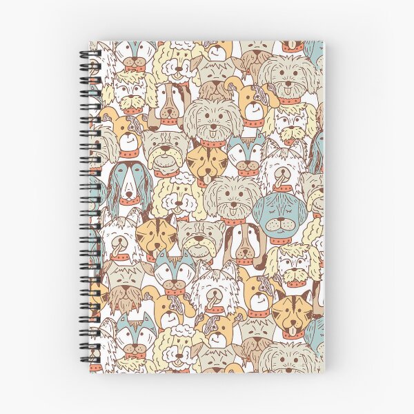 Item preview, colorful dogs seamless pattern designed and sold by mozax.
