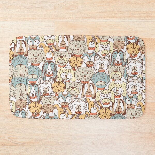 Item preview, colorful dogs seamless pattern  designed and sold by mozax.
