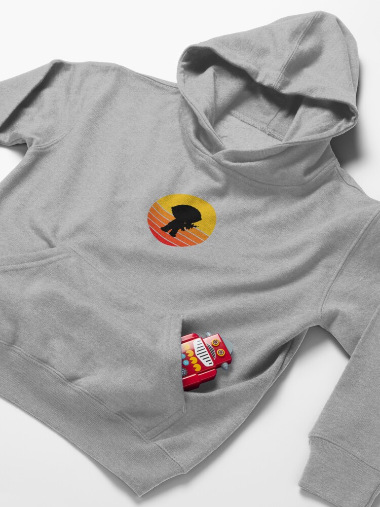 Alternate view of Stewie G Sunset Kids Pullover Hoodie