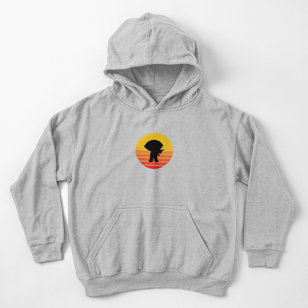 Stewie G Sunset Kids Pullover Hoodie