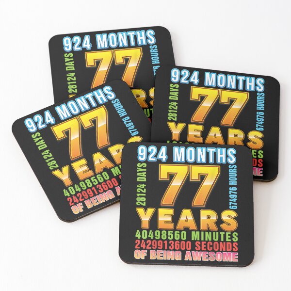 Item preview, 77 Years 924 Months Of Being Awesome 77th Birthday Happy  designed and sold by mchargue12.