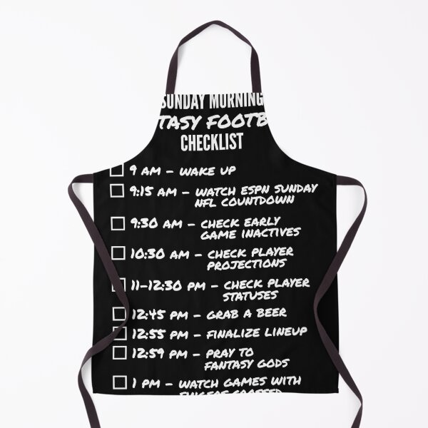 Item preview, Fantasy Football Checklist Essential T-Shirt.png designed and sold by MonicaCook.