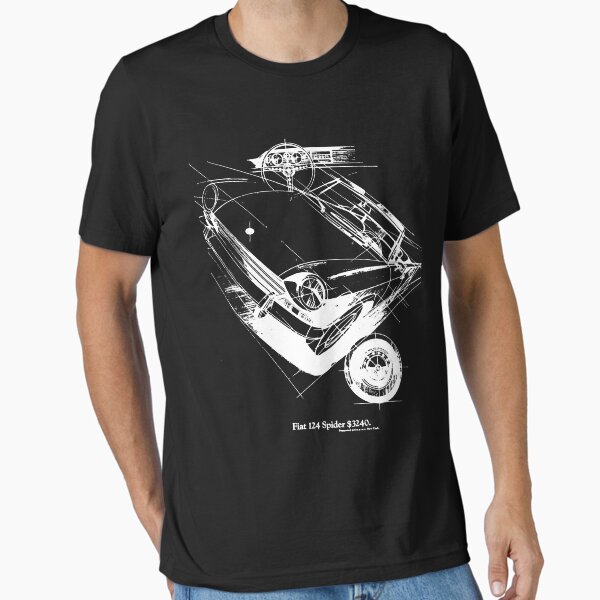 Item preview, FIAT 124 SPIDER Classic T-Shirt.png designed and sold by MonicaCook.
