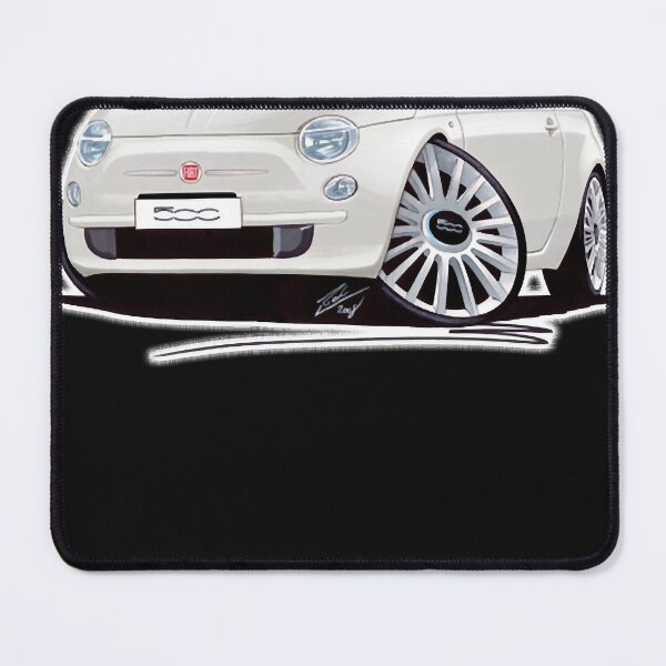 Item preview, Fiat 500 Fiat 500 White Classic T-Shirt.png designed and sold by MonicaCook.