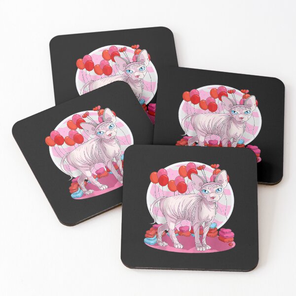 Item preview, Sphynx Cat Heart Valentine Day Decor Gift  designed and sold by mchargue12.