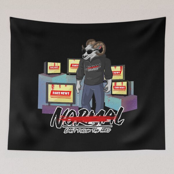Item preview, Funny Fake News Network Media designed and sold by BlackSheepEllis.