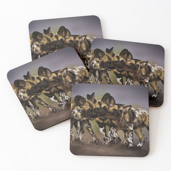 Item preview, African Wild Dog Painting designed and sold by Blaspur.