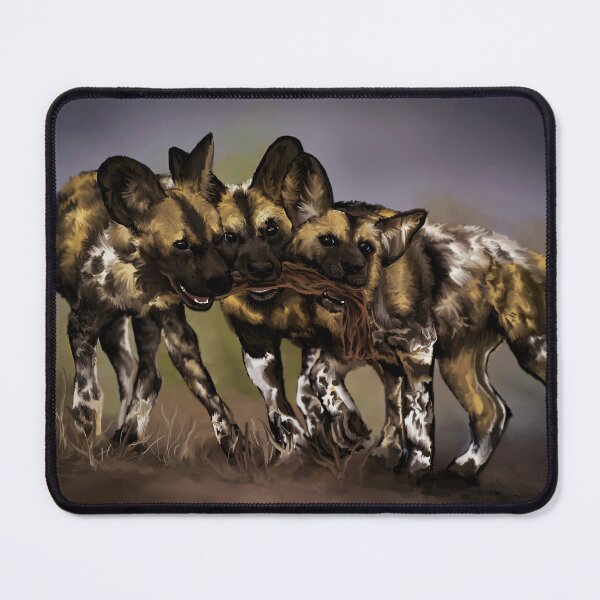 Item preview, African Wild Dog Painting designed and sold by Blaspur.