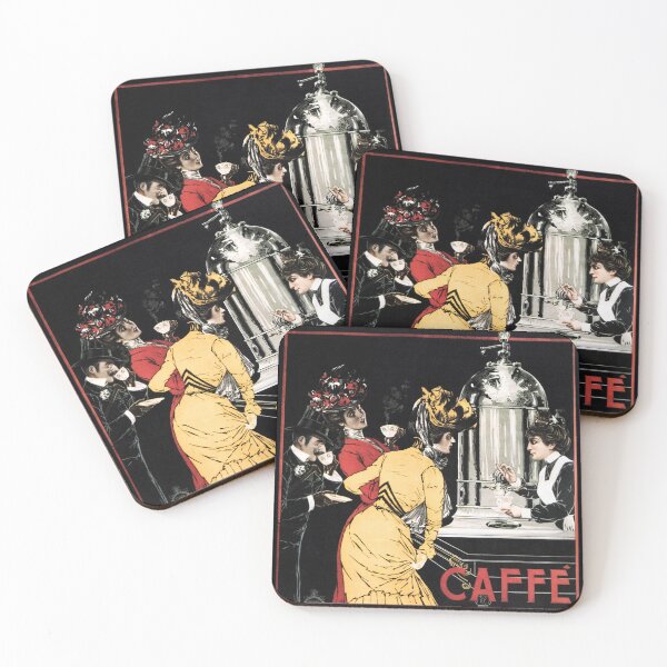 Item preview, CAFFE ESPRESSO SERVIZIO ISTANTANEO Vintage Italian Advertisement designed and sold by retroposters.