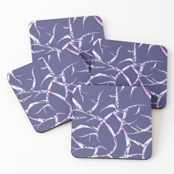Item preview, coral, silvery plant, trend  year, very peri, purple designed and sold by Maria Mihailova.