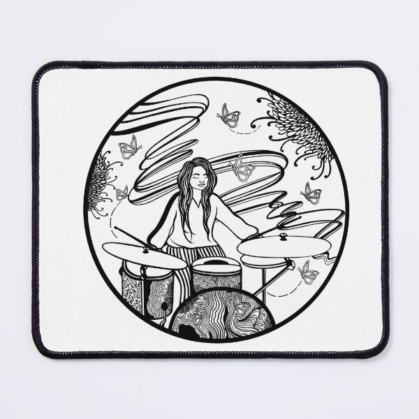 Item preview, Women in Jazz/Music Collection Drummer Sticker designed and sold by SunshineSy.