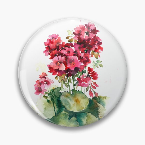 Item preview, The red geranium . Watercolor .  designed and sold by fuzzyfox.