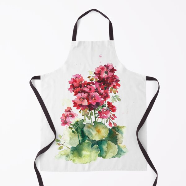 Item preview, The red geranium . Watercolor . designed and sold by fuzzyfox.
