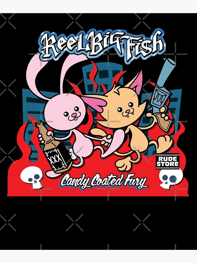 Reel Big Fish Candy Coated Fury Album Cover T-Shirt White – ALBUM COVER T- SHIRTS