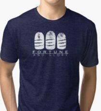 Fortune and Glory Kid alternate color Tri-blend T-Shirt