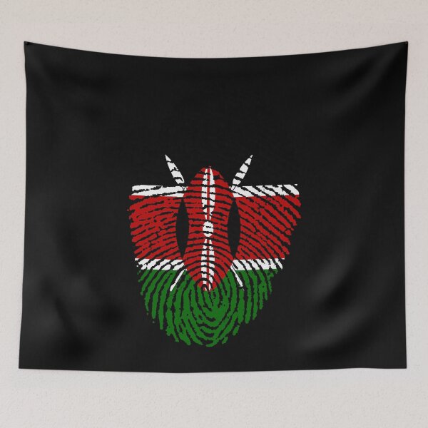 Aperçu de l'œuvre T-shirt classique d'empreinte digitale kenyane.png créée et vendue par CynthiaConstan.