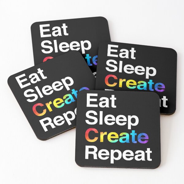 Item preview, Eat Sleep Create Repeat designed and sold by Dacdacgirl.