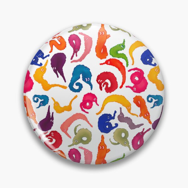 Item preview, Seamless worm on a string pattern  designed and sold by AwkwardCrow.