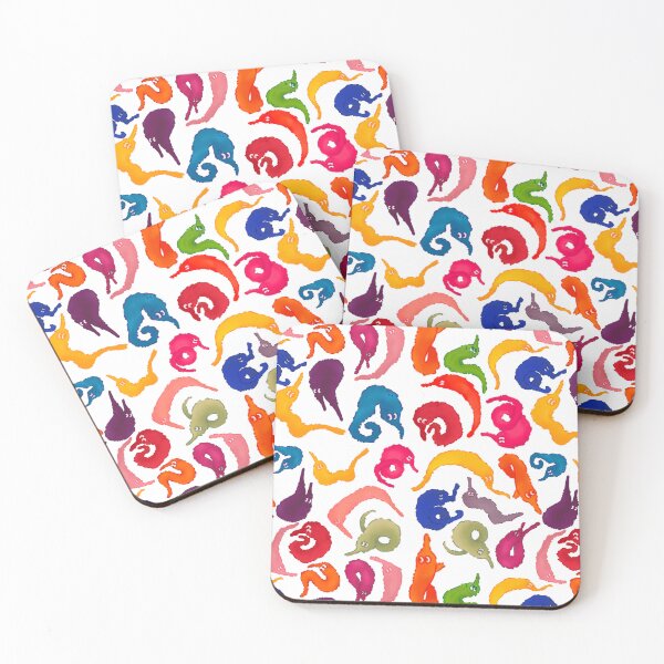 Item preview, Seamless worm on a string pattern  designed and sold by AwkwardCrow.
