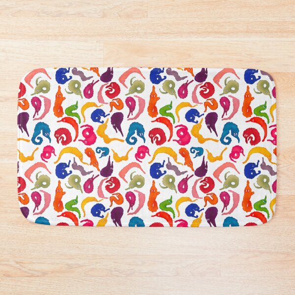 Item preview, Seamless worm on a string pattern  designed and sold by AwkwardCrow.