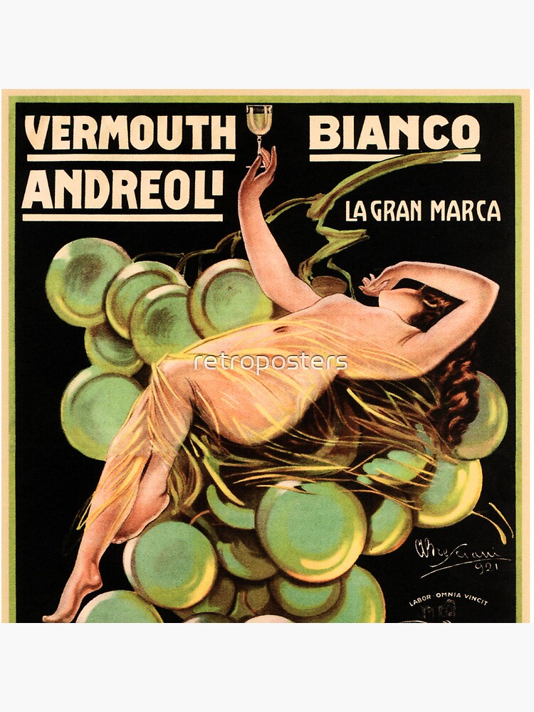 VERMOUTH WINE Bianco Andreoli Verona Vintage Italian Liqueur Advertisement by retroposters