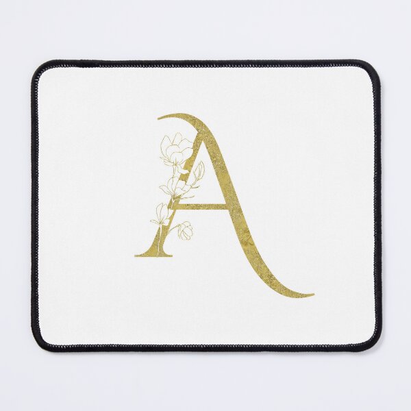 Item preview, Golden Floral Letter A Monogram designed and sold by KarolinaPaz.