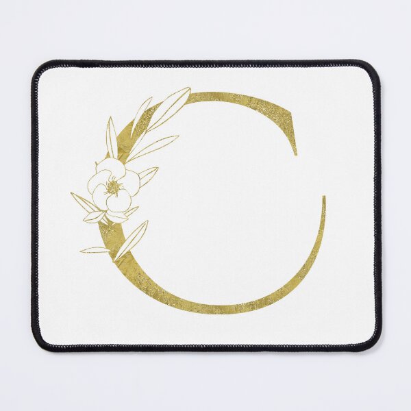 Item preview, Golden Floral Letter C Monogram designed and sold by KarolinaPaz.